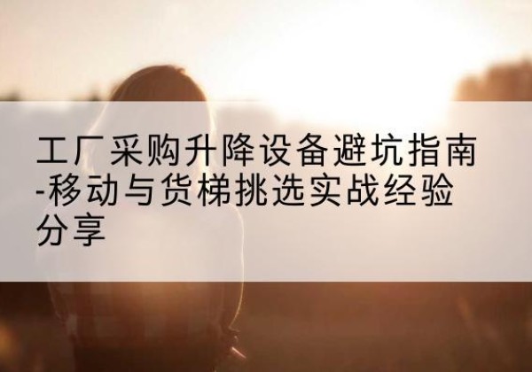 裕华移动式升降机怎么选-工厂采购升降设备避坑指南-移动与货梯挑选实战经验分享